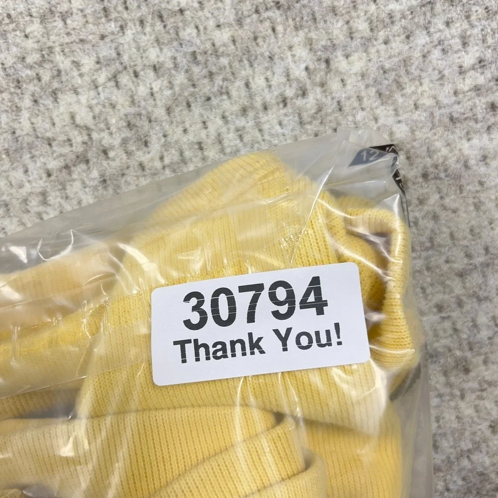 Polo Ralph Lauren Sweater Men XXL 2XL Yellow ‎ Pullover Quarter Zip Sweatshirt